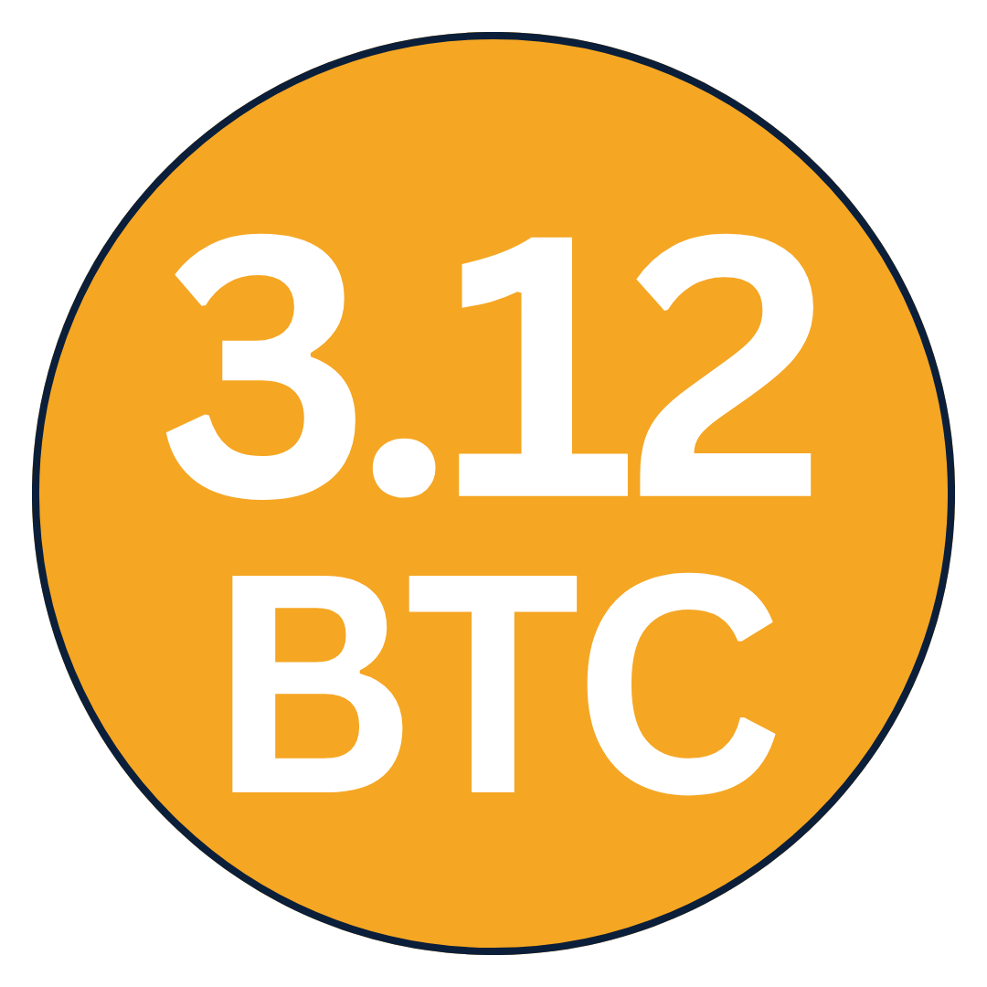 ~3.12 BTC