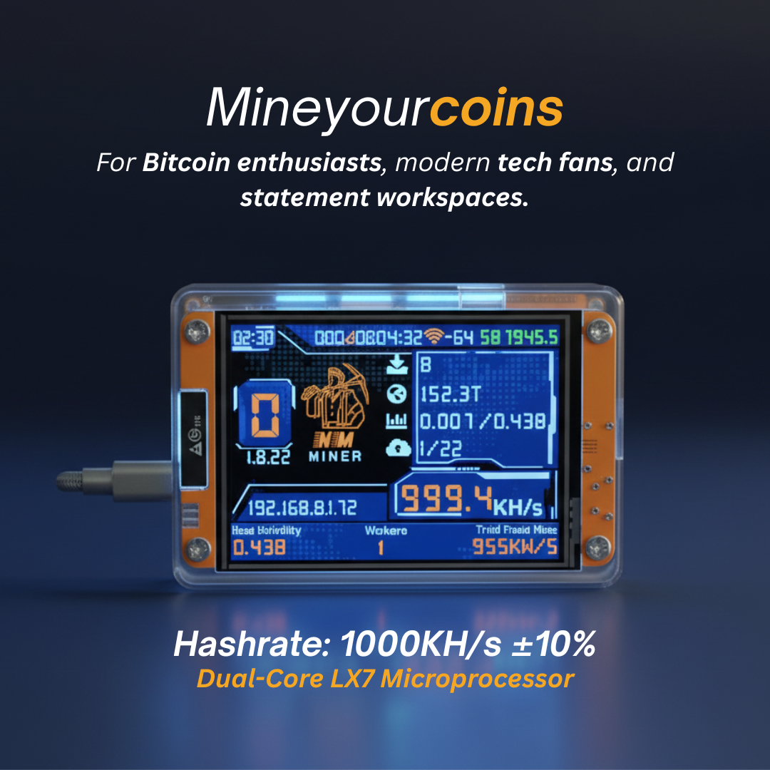 Mini Bitcoin Miner Board with Display